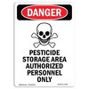 Signmission Safety Sign, OSHA Danger, 18" Height, Rigid Plastic, Portrait, P-1218-V-2036 OS-DS-P-1218-V-2036